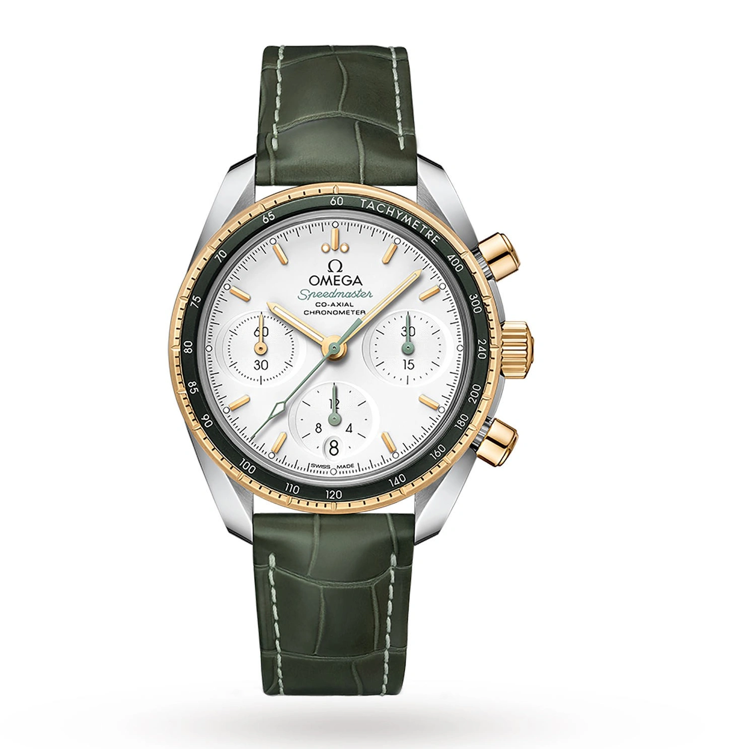 1015 Swiss Omega Speedmaster Co-Axial 38mm Ladies Watch O32423385002001